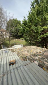 Photo de galerie - Pose de tuiles romaines 