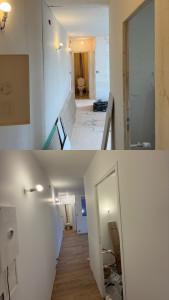 Photo de galerie - Travaux de peintur enduit placo est posé du parquet