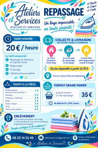 Photo de galerie - Mes tarifs pour le repassage