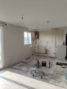 Photo de galerie - Doublage placo collé 