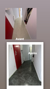 Photo de galerie - Pose de lino
