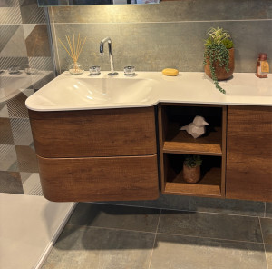 Photo de galerie - Pose meuble+vasque+ raccordement 