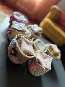 Photo de galerie - Création paniers + coton démaquillant 