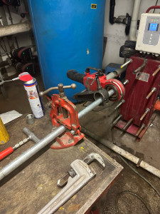 Photo de galerie - Filetage tube Acier en 1’´ 