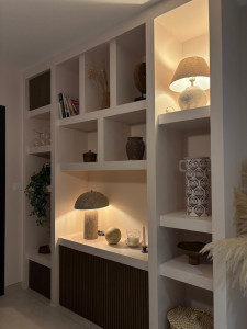 Photo de galerie - Bibliothèque en placo