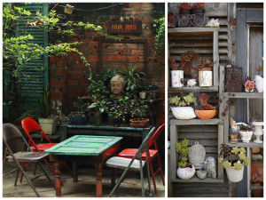 Photo de galerie - Nous détournons les objets inutilisés à disposition pour créer une ambiance zen.