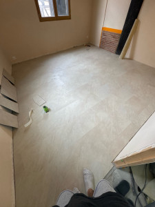 Photo de galerie - Pose de sol en pvc