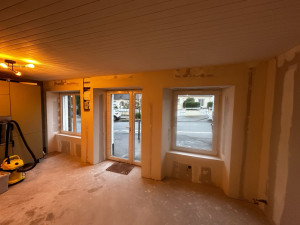 Photo de galerie - Pose de cloison de doublage avec isolation