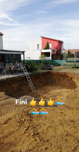 Photo de galerie - Terrassement pour piscine fini 