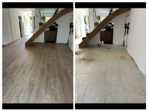 Photo de galerie - Pose parquet stratifié 