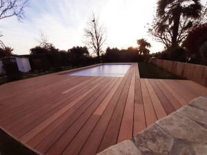 Photo de galerie - Création de terrasse bois exotique 