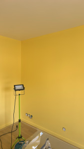 Photo de galerie - Peinture d’une chambre jaune