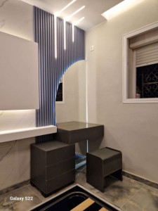 Photo de galerie - Miroir, coiffeuse, décoration, tout modèle sur-mesure