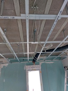 Photo de galerie - Préparation plafond pose de spot 