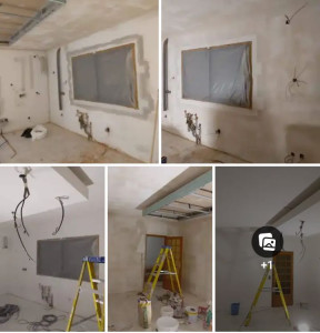 Photo de galerie - Rénovation, supports abîmé et fissures, et décoration plafond 