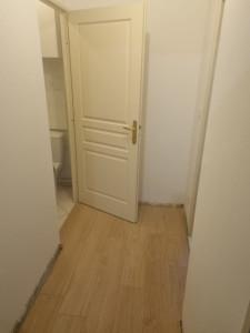Photo de galerie - Pose parquet flottant et enduit 