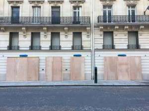 Photo de galerie - Barricade avant manifestation