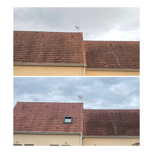 Photo de galerie - Demoussage effectue. À savoir que le produit appliqué est professionnel et agit dans le temps (environ 2-4mois après application suivant l’exposition). 