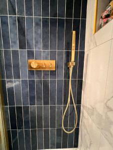 Photo de galerie - Installation douche encastré Jacob DeLafon