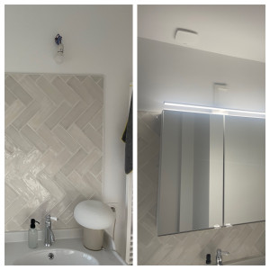 Photo de galerie - Installation meuble avec éclairage 