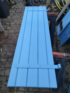 Photo de galerie - Fabrication de volets+ peinture 