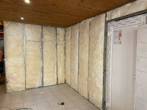 Photo de galerie - Isolation avec nouvelle cloison en placo 