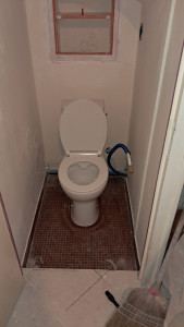 Photo de galerie - Pose de wc 