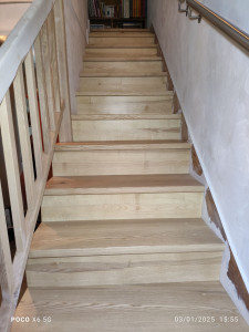 Photo de galerie - Habillage d'escalier en béton 