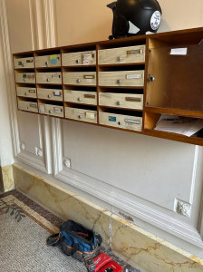 Photo de galerie - Changement cylindre boîtes aux lettres 