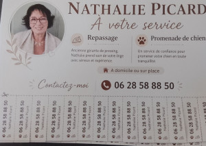 Photo de galerie - Nathalie à votre service  
Repassage à mon domicile ou chez vous.