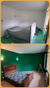 Photo de galerie - Peinture plafonds et murs 