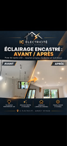 Photo de galerie - Pose des spots LED