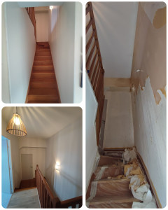 Photo de galerie - Renovation cage d'escalier+couloir 