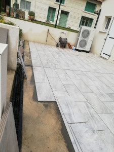 Photo de galerie - Avancement de pose carrelage
