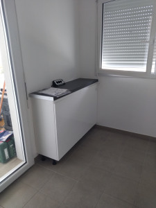 Photo de galerie - Installation petit meuble de cuisine lapeyre