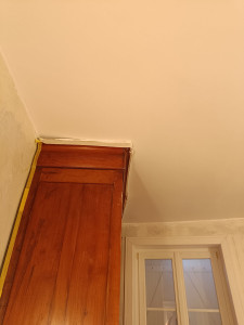 Photo de galerie - Finition plafond après avoir enduit.