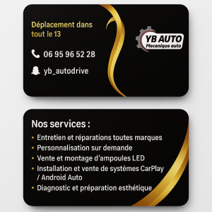 Photo de galerie - ? Services : • Installation CarPlay / GPS sur mesure • Passage en full LED (blanc, bleu, jaune) • Mécanique générale • Achat & Reprise de véhicules • Factures fournies pour revente