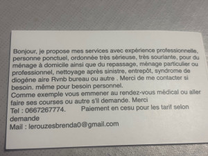 Photo de galerie - Aide ménagère 