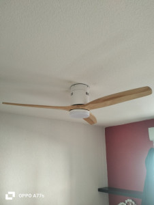 Photo de galerie - Montage et fixation ventilateur luminaires de plafond 
