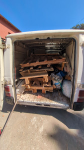 Photo de galerie - Enlèvement de palette sur un chantier 