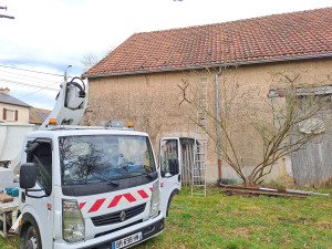 Photo de galerie - Pose de chenaux sur longueur 
