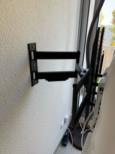 Photo de galerie - Installation d’un support TV 