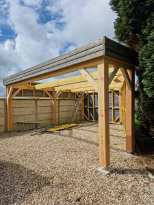 Photo de galerie - Carport sur mesure fabrication, pose