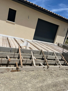 Photo de galerie - Coffrage, coulage de béton 