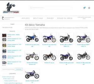 Photo de galerie - Site de vente en ligne de kit deco pour moto