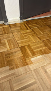 Photo de galerie - Ponçage et traitement parquet