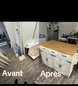 Photo de galerie - Montage d’un îlot central 