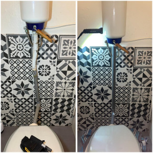 Photo de galerie - Reprise d’une descente pvc 