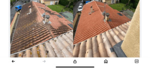 Photo de galerie - Nettoyage de toiture avec produits professionnel demarque d’Alep 2100