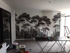 Photo de galerie - Pose d'un poster mural